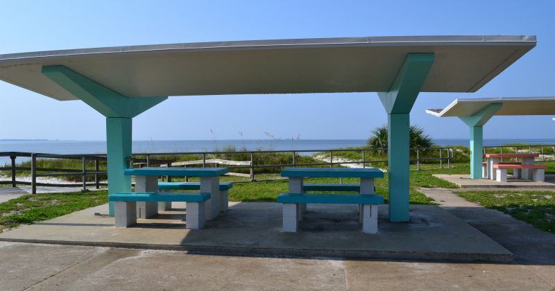 Carrabelle Beach - parking and restroom